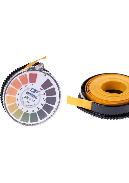 1-14 1 Adet 5 M Alkali Asit Göstergesi Phmeter Test Kağıdı Rulo 0-14 Ph Metre Tornasol Su Idrar Tükürük Toprak Turnusol Doğru Ölçüm (Yurt Dışından) fiyatları