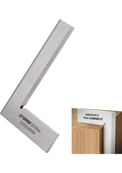 Hiçbir Kutu Etopoo 125*80MM Açı Kare Broadside Bıçak Şeklinde 90 Derece Açı Bıçak Cetvel Ölçer Bıçağı Ölçme Aracı (Yurt Dışından) fırsatları
