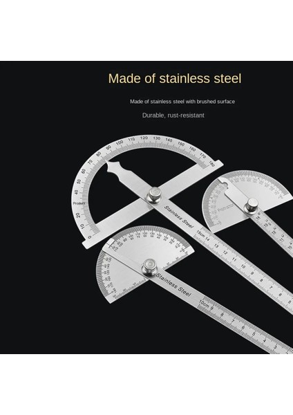 B Tipi 180 Derece Iletki Metal Açı Bulucu Açı Cetvel Ağaç Işleme Araçları Ölçüm Cetveli Açı Ölçer Paslanmaz Çelik Gonyometre (Yurt Dışından) modelleri