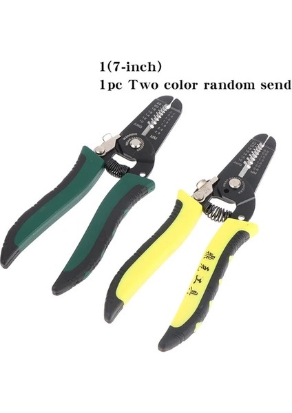 7 Inç Tel Stripper Decrustation Pense Çok Aracı Yangın Striptizci Elektrik Kablo Striptizci Kesici Çok Fonksiyonlu Tel Tamir Aracı Pense (Yurt Dışından)