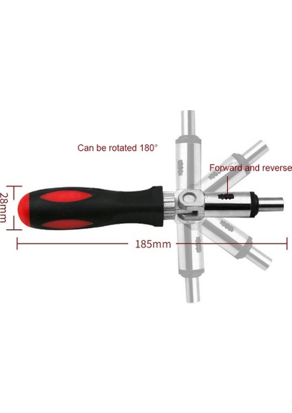 Cırcır Tornavida Cırcır Vida 1/4 Hex Cırcır Bit Kolu Tornavida Sürücü Bakım El Aletleri 6.35MM Cırcır Tornavida Bit Tutucu (Yurt Dışından) modelleri