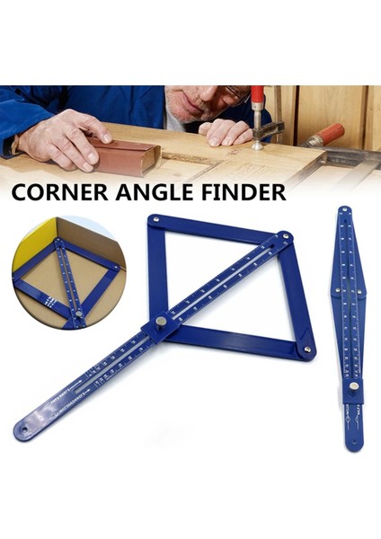 Mavi Çok Fonksiyonlu Iletki Köşe Açı Ölçer Aracı Kare Iletki Ağaç Işleme Modeli Zanaat Kare Ağaç Işleme Aleti (Yurt Dışından) fiyatları