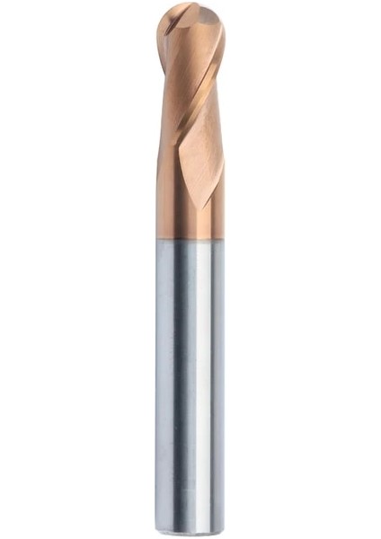R2X4DX50L Gutong HRC45 55 65 2 Flüt Bilyalı Uçlu Değirmen Tungsten Karbür Kesici Cnc Router Bit Freze Aracı R0.5 6mm 8mm 10MM Metal Freze (Yurt Dışından)