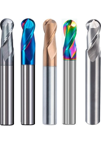 R2X4DX50L Gutong HRC45 55 65 2 Flüt Bilyalı Uçlu Değirmen Tungsten Karbür Kesici Cnc Router Bit Freze Aracı R0.5 6mm 8mm 10MM Metal Freze (Yurt Dışından) fiyatları