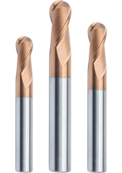 R2X4DX50L Gutong HRC45 55 65 2 Flüt Bilyalı Uçlu Değirmen Tungsten Karbür Kesici Cnc Router Bit Freze Aracı R0.5 6mm 8mm 10MM Metal Freze (Yurt Dışından) modelleri
