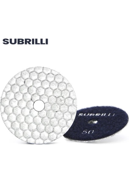 Grit 30 Subrıllı 1 Adet 3 Inç Elmas Parlatma Tekerleği Kuru Islak Taşlama Diski Grit 30-3000 Granit Mermer Beton Için Aşındırıcı Cila Pedi (Yurt Dışından)