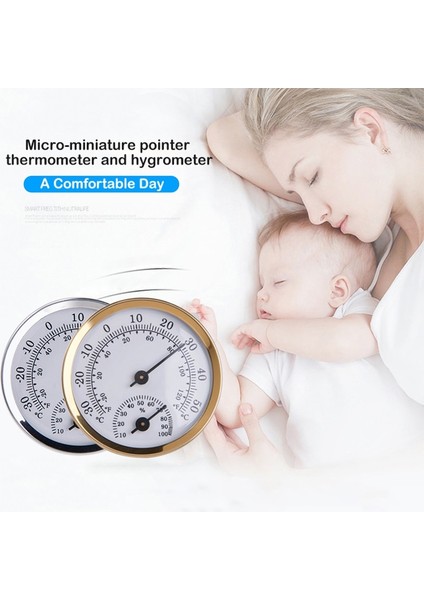 02 Duvara Monte Termometre Higrometre Mini Nem Ölçer Ölçer Odası Ev Taşınabilir Higrometre Hava Istasyonu (Yurt Dışından) indirimleri