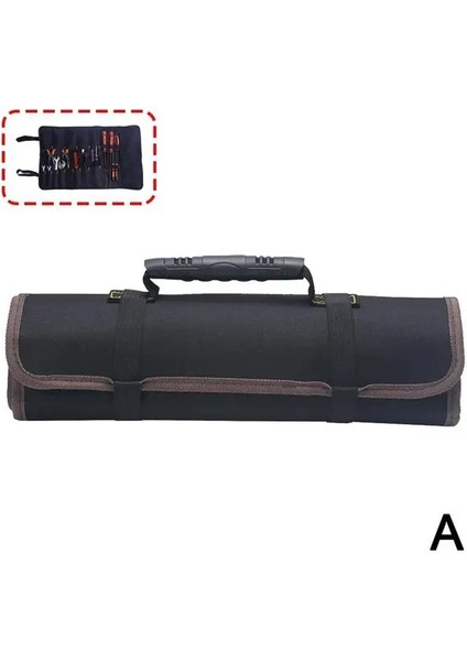 Siyah Taşınabilir Oxford Kumaş Alet Çantası Katlanır Tornavida Pense Anahtarı Rulo Depolama Cep El Organizatör Çanta Tamir Çantası Araba T Q4F3 (Yurt Dışından)