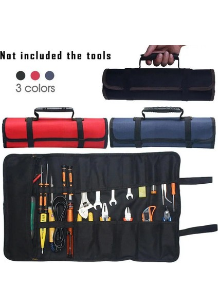 Siyah Taşınabilir Oxford Kumaş Alet Çantası Katlanır Tornavida Pense Anahtarı Rulo Depolama Cep El Organizatör Çanta Tamir Çantası Araba T Q4F3 (Yurt Dışından) fiyatları
