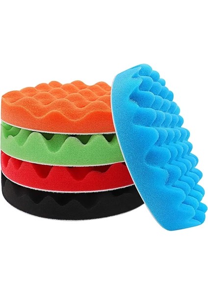 5 Adet Karışık 3 Inç 3/4/5/6 Inç Matkap Için Parlatma Pedleri, Oto Araba Parlatıcılar Için Bileşik Parlatma Sünger Pedleri, Araba Parlatma Için 5 Adet, Zımparalama, Ağda (Yurt Dışından)