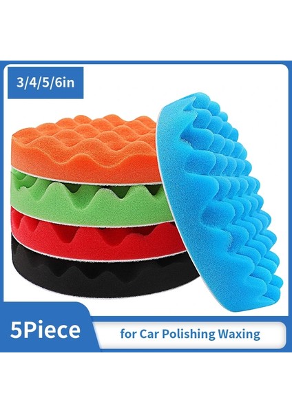 5 Adet Karışık 3 Inç 3/4/5/6 Inç Matkap Için Parlatma Pedleri, Oto Araba Parlatıcılar Için Bileşik Parlatma Sünger Pedleri, Araba Parlatma Için 5 Adet, Zımparalama, Ağda (Yurt Dışından) fiyatları