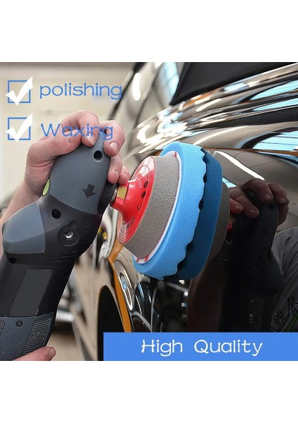 5 Adet Karışık 3 Inç 3/4/5/6 Inç Matkap Için Parlatma Pedleri, Oto Araba Parlatıcılar Için Bileşik Parlatma Sünger Pedleri, Araba Parlatma Için 5 Adet, Zımparalama, Ağda (Yurt Dışından) indirimleri
