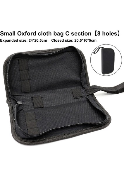 8 Delik Oxford Kumaş Alet Çantası Vidalar Somun Matkap Donanım Araba Tamir Kiti Çanta Yardımcı Depolama Alet Çantaları Kılıfı Onarım Aracı (Yurt Dışından)