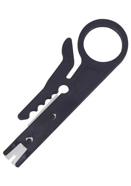 1 Adet Siyah Kablo Sıyırma Tel Kesici Sıkma Aracı Çok Striptizci Bıçak Crimper Pense Mini Taşınabilir Decrustation Tel Kesici Onarım Aracı (Yurt Dışından)