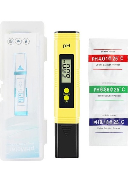 Sarı Kutu ile Ph Ölçer 0.01 Yüksek Hassasiyetli Su Kalitesi Test Cihazı 0-14 Ölçüm Aralığı ile Uygun Akvaryum Yüzme Havuzu (Yurt Dışından)