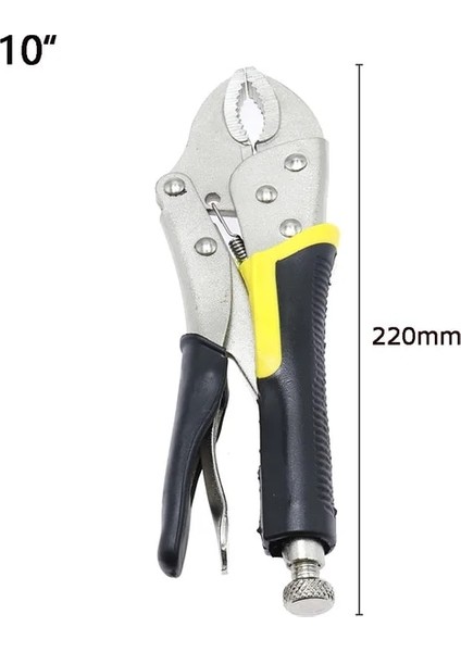 10 Inç 7 "10 Inç Pense Kilitleme Pensesi Ayarlanabilir Kuvvetli Pense Kelepçe Kilitleme Yardımcısı Uzun Kargaburun Kaynak Araçları (Yurt Dışından)