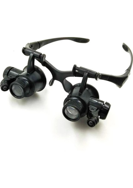 20X Büyüteç Gözlük Loupes Büyüteç Gözlük LED Aydınlatma ile Saat REPAIR10/15/20/25X Lens Yeni Gözlem Mesafesi 1-2 cm (Yurt Dışından) indirimleri