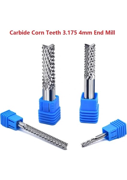 Gm 3.175X1.2X7 3.175 mm Tungsten Karbür Parmak Freze Kesiciler Genişletilmiş Pcb Mısır Dişleri Elektrikli Freze Ucu Gravür Araçları Ahşap Devre Kesici (Yurt Dışından)