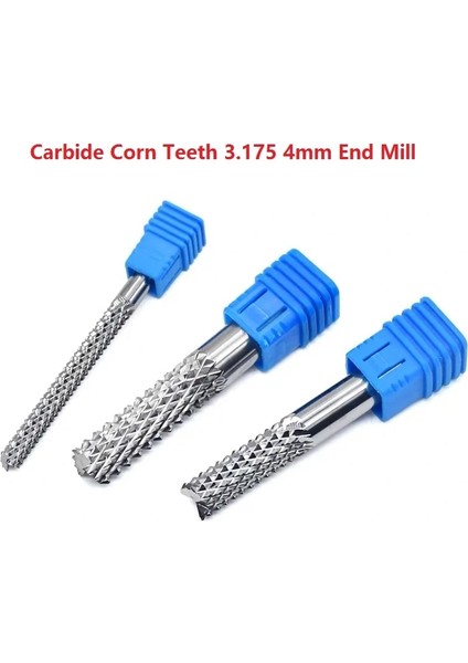 Gm 3.175X1.2X7 3.175 mm Tungsten Karbür Parmak Freze Kesiciler Genişletilmiş Pcb Mısır Dişleri Elektrikli Freze Ucu Gravür Araçları Ahşap Devre Kesici (Yurt Dışından)