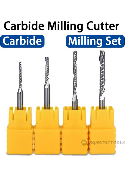 D1X4X3.175DX38.1L Spiral Uçlu Değirmen 3.175/4/5/6/8MM Shank Tek Flüt Freze Kesiciler 3D Cnc Freze Ucu Gravür Kesim Akrilik Ahşap Alüminyum (Yurt Dışından) fiyatları