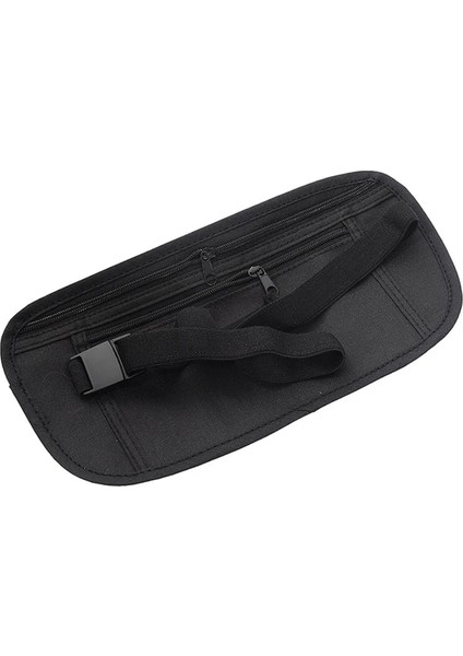 Siyah Seyahat Para Kemeri Rfıd Bel Paketi Koşu Bisiklet Yürüyüş Için Dayanıklı Rahat Hafif Güvenli Gizli Seyahat Çantası (Yurt Dışından)