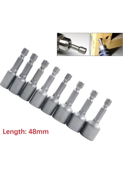 9mm 6-13MM Darbe Soket Manyetik Somun Tornavida 1/4 "hex Shank Elektrikli Matkap Ucu Darbe Sürücüleri Soket Kiti El Aletleri (Yurt Dışından) indirimleri