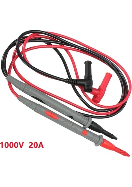 1000V 20A Multimetre Testi Kabloları Evrensel Prob Testi Pin Ac Dc 1000V 20A 10A Cat Iıı Ölçüm Probları Kalem Için Çok Metre Test Cihazı (Yurt Dışından)