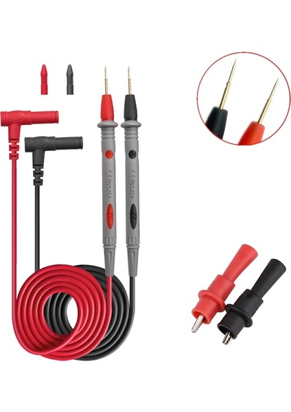 1000V 20A Multimetre Testi Kabloları Evrensel Prob Testi Pin Ac Dc 1000V 20A 10A Cat Iıı Ölçüm Probları Kalem Için Çok Metre Test Cihazı (Yurt Dışından)