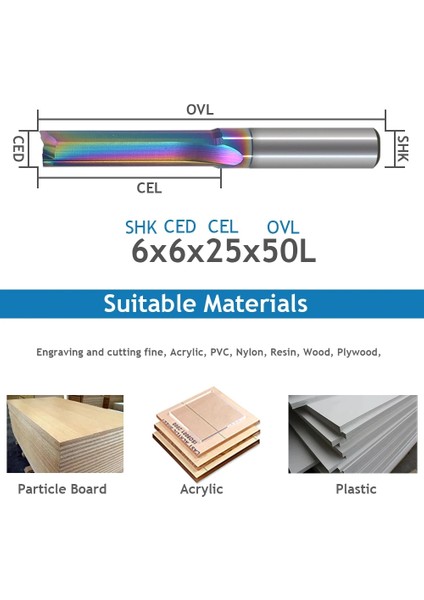 4.0X25X45L 1 Adet 6 8mm Iki Flüt Dlc Kaplama Düz Yuvası Freze Kesicisi Cnc Iki Boyutlu Kesme Aletleri Yönlendirici Bit Ahşap Çalışma End Mill (Yurt Dışından) fiyatları