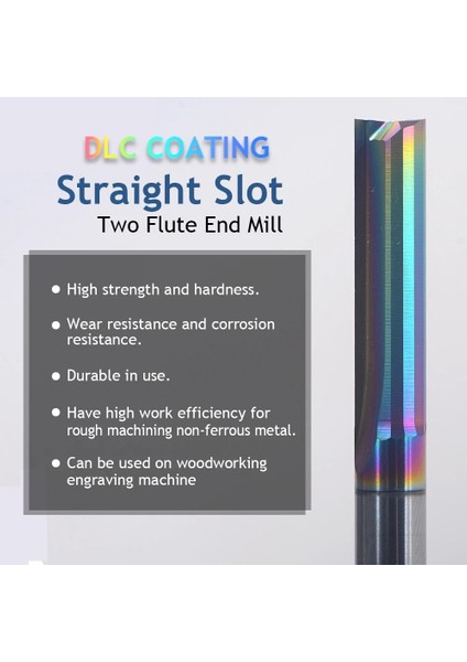 4.0X25X45L 1 Adet 6 8mm Iki Flüt Dlc Kaplama Düz Yuvası Freze Kesicisi Cnc Iki Boyutlu Kesme Aletleri Yönlendirici Bit Ahşap Çalışma End Mill (Yurt Dışından) fırsatları