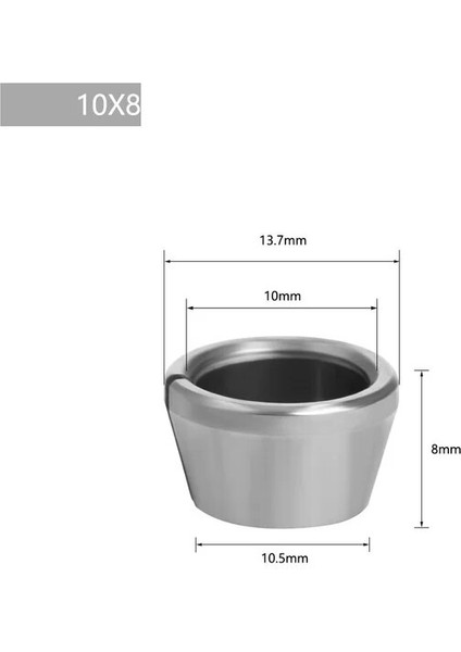 10X8 M17 6/6.35/8mm Collet Chuck Adaptörü Somun Gravür Kırpma Makinesi Yönlendirici Elektrikli Freze Makinesi Freze Kesicisi Aksesuarları (Yurt Dışından)