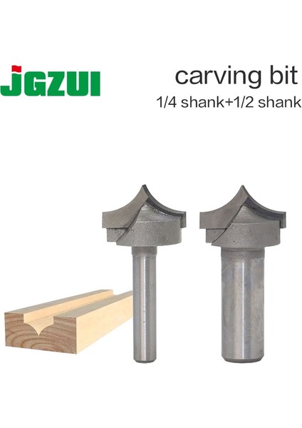 No6 1 Adet 1/4 "1/2" Sap Ağaç Işleme Kesici Çift Kenar Freze Uçları Ahşap Karbür Ağaç Işleme Gravür Araçları Oyma Bit (Yurt Dışından)