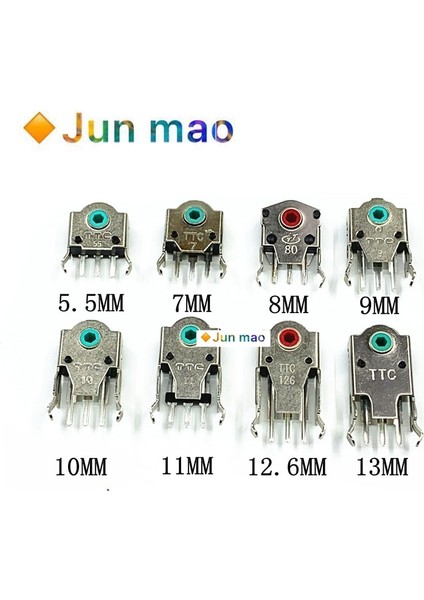 11MM Tt/c 5.5/7/8/9/10/11/12.6/13MM Fare Tekerleği Kodlayıcı Kırmızı Çekirdekli Yeşil Çekirdekli Kod Çözücü 5 Milyon Yaşam Beklentisi (Yurt Dışından) fiyatları