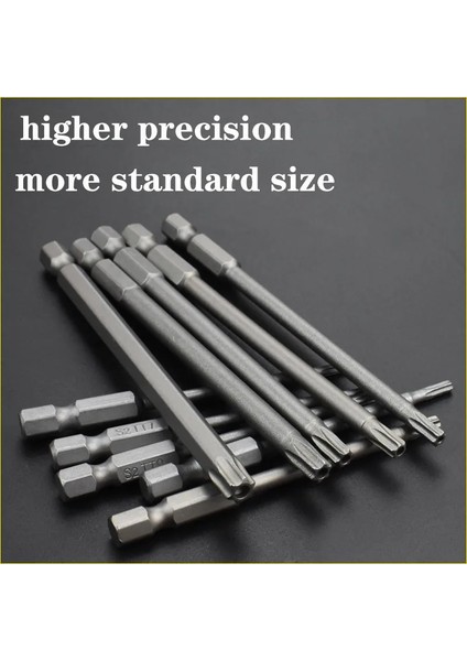75MM Tt8 75MM/100MM Torx Kafa TT6/TT40 Tornavida Ucu Seti S2 Çelik 1/4 Inç Shank Iç Altıgen Manyetik Elektrikli Torx Tornavida Seti Araçları (Yurt Dışından)
