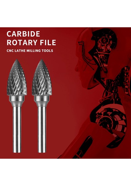 G0618M06 Karbür Döner Dosya 6mm G GX0618M06 Tungsten Çelik, Metal Ahşap Oyma Taşlama Çapak Freze Kesici Makine Aksesuarları Araçları (Yurt Dışından) fırsatları