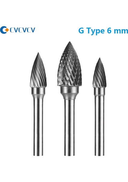 G0618M06 Karbür Döner Dosya 6mm G GX0618M06 Tungsten Çelik, Metal Ahşap Oyma Taşlama Çapak Freze Kesici Makine Aksesuarları Araçları (Yurt Dışından) indirimleri