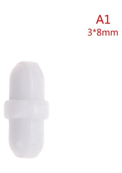 A1 1 Adet 6 Boyutları Ptfe Manyetik Karıştırıcı Mikser Karıştırma Çubuğu Beyaz Renk Pivot Halkası Olmadan (Yurt Dışından)