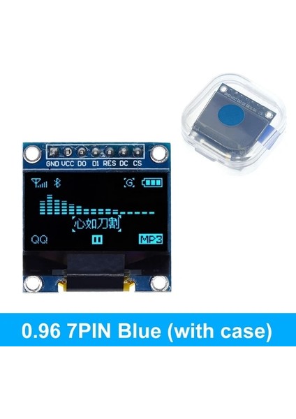 7pin Mavi 0.96 Inç OLED Iıc Seri Beyaz OLED Ekran Modülü 128X64 I2C SSD1306 12864 LCD Ekran Panosu Gnd Vdd Sck Sda Arduino Için (Yurt Dışından)