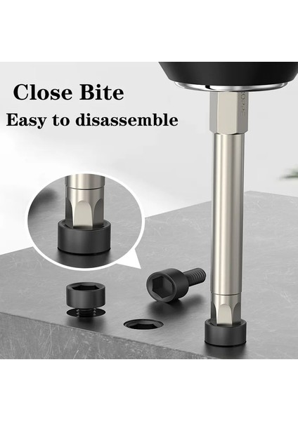 100MM 5.0 50/75/150MM Tornavida Ucu Seti 1/4 Inç Shank S2 Manyetik Iç Altıgen Tornavidalar Kafa Tornavida Matkap Seti Alet Takımı Kafa (Yurt Dışından)