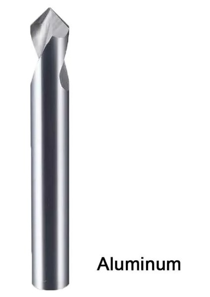 2X4X50 Alüminyum Nokta Matkap 90° 1-16MM Pah Freze Merkez Bit Cnc Router Bit Freze Karbür Uç Freze Alüminyum Çelik Metal Freze (Yurt Dışından)