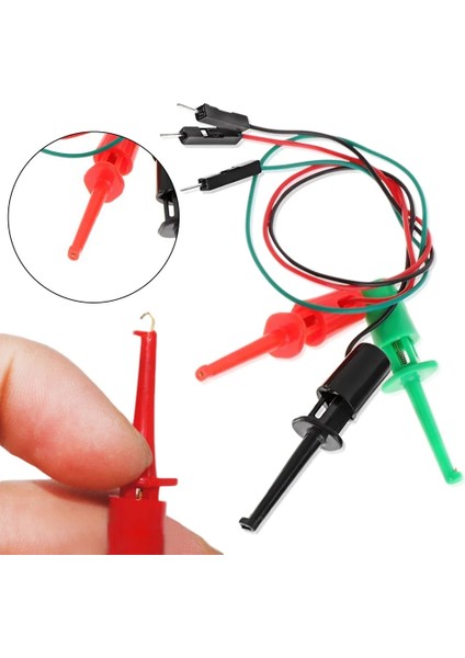 3 Adet 3 Adet Elektrik Kanca Tipi Test Klipsi Enstrümantasyon Transistör Test Cihazı Kanca Tipi Test Klipsi Probları Kiti Erkek Kafa Dupont Hattı (Yurt Dışından) modelleri