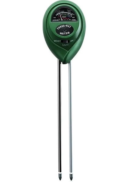 Yeşil 3 In 1 Dijital Toprak Ph Ölçer Güneş Işığı Ph Test Cihazı Bahçe Çiçekleri Nem Sensörü Ölçer Bitkiler Asitlik Nem Ph Monitör Dedektörü (Yurt Dışından)