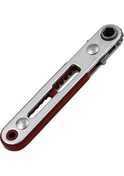 Düz 1 Adet Mini Cırcır Anahtarı Altıgen Torx Çift Yönlü Kontrol Tek/çift Kafa Tornavida Matkap Uçları Aracı 1/4 "(6.35MM) (Yurt Dışından)