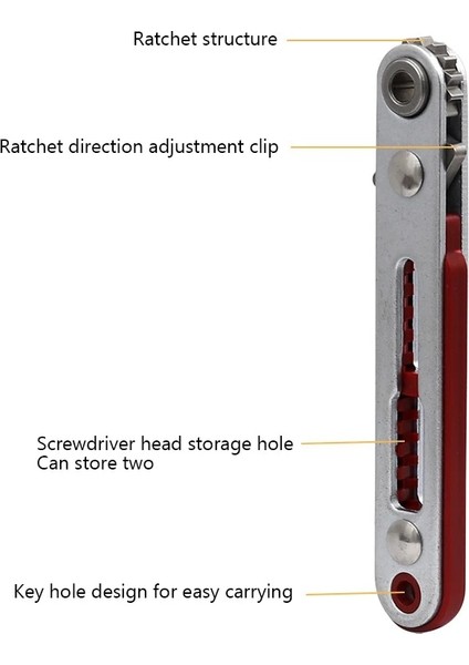 Düz 1 Adet Mini Cırcır Anahtarı Altıgen Torx Çift Yönlü Kontrol Tek/çift Kafa Tornavida Matkap Uçları Aracı 1/4 "(6.35MM) (Yurt Dışından) fırsatları