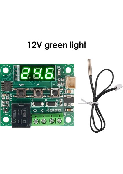 24V Yeşil W1209 Dc 5V 12V 24V Isı Soğuk Sıcaklık Termostat Sıcaklık Kontrol Anahtarı Denetleyici Termometre Termo Ntc Sensörü (Yurt Dışından) modelleri