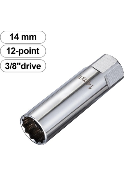 16MM 3/8 Inç Sürücü 12 Noktalı 14/16MM Buji Lokma Anahtar Bahar Klipler Kaldırma 12 Noktalı Bujiler Aracı Lokma Anahtarlar (Yurt Dışından)