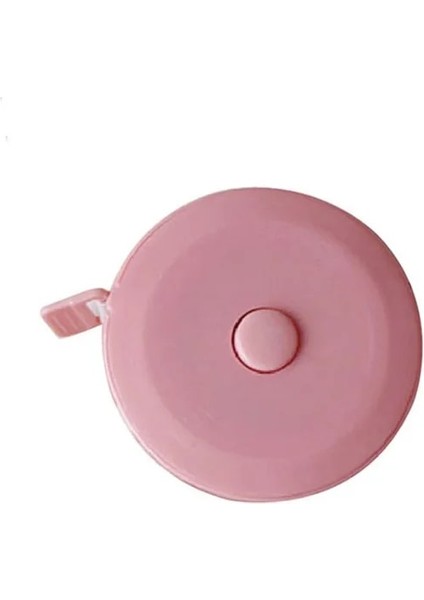 Pembe 150 cm Mini Bant Metre Bant Terzi Cetvel Anahtarlık Ölçüm Bandı Giyim Boyutu Mezura Taşınabilir Dikiş Araçları Aksesuarı (Yurt Dışından)