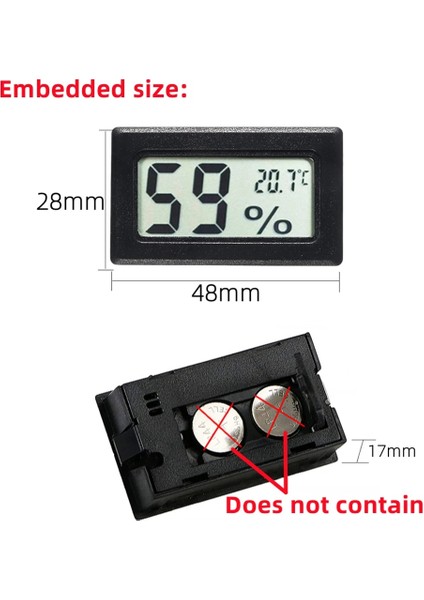 T-Beyaz Mini Dijital LCD Kapalı Uygun Sıcaklık Sensörü Nem Ölçer Termometre Higrometre Ölçer (Yurt Dışından) modelleri