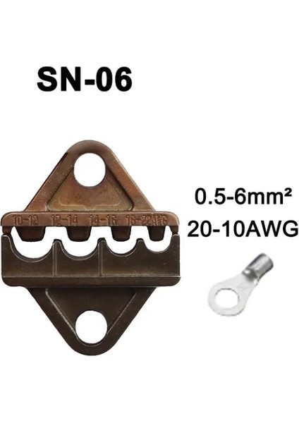 Sn-06 Sıkma Pensesi Çenesi (Çene Genişliği 6 Mm/pense 190 Mm) Tab 2.8 4.8 6.3/c3 Xh2.54 3.96 2510 Için Tapa Yayı SN-48B SN-28B Sn-2 (Yurt Dışından)