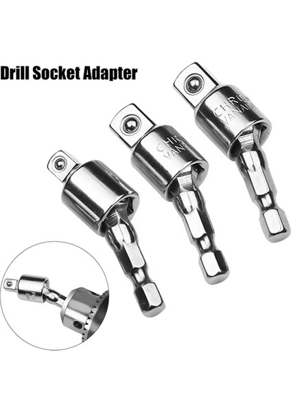 3 8 14 38 12 Darbeli Sürücü Için Elektrikli Matkap Soket Adaptörü Dönebilen Uzatma 360 Derece Dönen Kare Kafa Kol Bağlantısı (Yurt Dışından) indirimleri